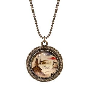 NWT Handmade One-of-a-Kind Eiffel Tower Pendant Necklace